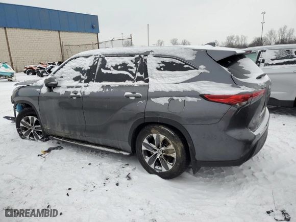 2023 Toyota Highlander Hybrid XLE with VIN 5TDKBRCH6PS583609, listed as a Copart auction lot 88965435 with 143,550 mi miles and Non Repairable. Bid and sale history available at carsss.com. Image 2.