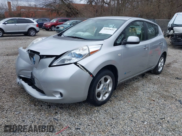 2012 Nissan LEAF SL with VIN JN1AZ0CP4CT026366, listed as a IAAI auction lot 41843842 with 62,509 mi miles. Bid and sale history available at carsss.com. Image 21.