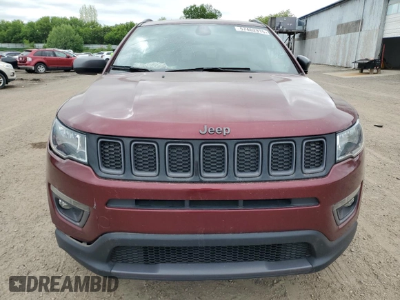 2021 Jeep Compass 80th Anniversary with VIN 3C4NJDEB4MT529044, listed as a Copart auction lot 57462915 with 20,985 mi miles and Non repairable. Bid and sale history available at DreamBid. Image 5.