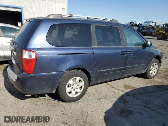 2008 Kia Sedona LX with VIN KNDMB233286198845, listed as a Copart auction lot 65081444 with 96,161 mi miles and Salvage Title. Bid and sale history available at carsss.com. Image 3.