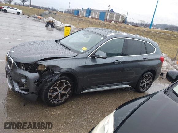 2019 BMW X1 sDrive28i with VIN WBXHU7C52K5L12160, listed as a IAAI auction lot 41452244 with 59,344 mi miles and . Bid and sale history available at DreamBid. Image 15.