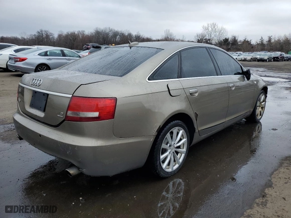 2005 Audi A6 with VIN WAUDG74F15N087550, listed as a Copart auction lot 48972135 with 222628 miles and Salvage Title. Bid and sale history available at carsss.com. Image 3.