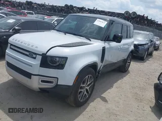 2023 Land Rover Defender SE with VIN SALEPEEU2P2197884, listed as a IAAI auction lot 42097877 with 15,492 mi miles and . Bid and sale history available at DreamBid. Image 2.