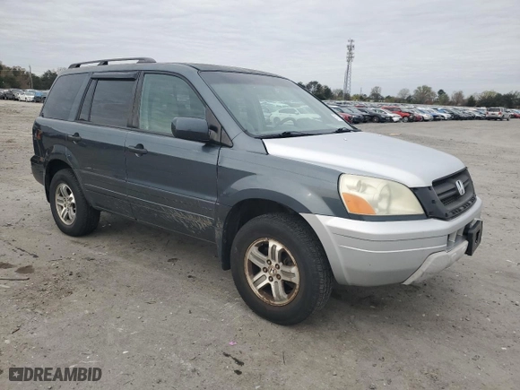 2005 Honda Pilot EX with VIN 5FNYF18465B038310, listed as a Copart auction lot 51116105 with 214,662 mi miles and Salvage Title. Bid and sale history available at carsss.com. Image 4.