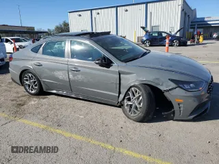 2023 Hyundai Sonata SEL z VIN KMHL14JA3PA272017, wystawiony jako Copart lot #46480155 z przebiegiem 84 460 mil mil oraz Szkody całkowita. Historia ofert i sprzedaży dostępna na DreamBid. Obrazek 4.
