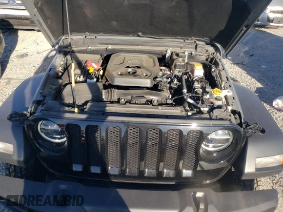 2022 Jeep Wrangler Unlimited Willys with VIN 1C4HJXDN2NW273413, listed as a Copart auction lot 75307094 with 28,091 mi miles and Salvage Title. Bid and sale history available at DreamBid. Image 11.