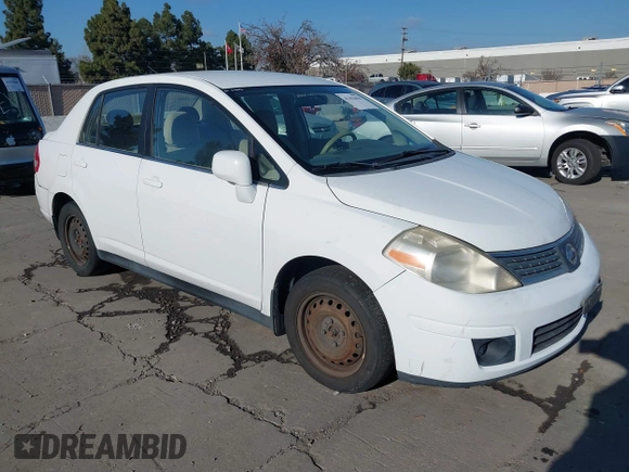 2007 Nissan Versa 1.8 SL with VIN 3N1BC11EX7L460203, listed as a IAAI auction lot 41462656 with 160,142 mi miles. Bid and sale history available at carsss.com. Image 1.
