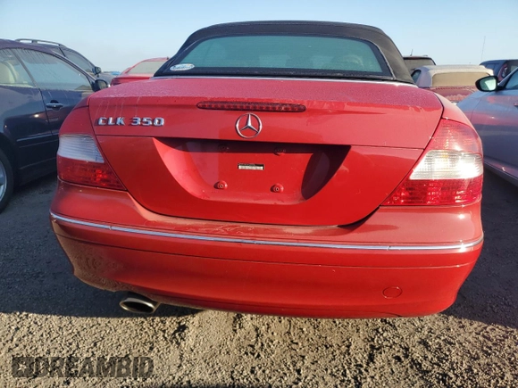 2008 Mercedes-Benz CLK 350 with VIN WDBTK56F78F238886, listed as a Copart auction lot 75334924 with 117,503 mi miles and Salvage Title. Bid and sale history available at DreamBid. Image 6.