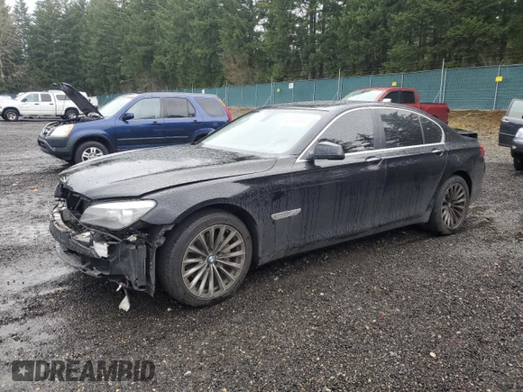 2012 BMW 7 Series 740i with VIN WBAKA4C52CDS99425, listed as a Copart auction lot 46295505 with 133,695 mi miles and Salvage Title. Bid and sale history available at carsss.com. Image 1.