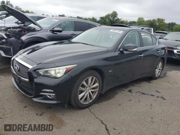 2017 Infiniti Q50 2.0t Sport with VIN JN1CV7ARXHM681506, listed as a Copart auction lot 66861994 with 97,493 mi miles and Salvage Title. Bid and sale history available at carsss.com. Image 1.