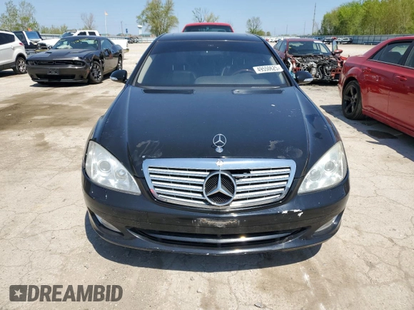 2008 Mercedes-Benz S-Class 5.5L V8 with VIN WDDNG86X28A193137, listed as a Copart auction lot 49550625 with 169,000 mi miles and Clean Title. Bid and sale history available at carsss.com. Image 5.