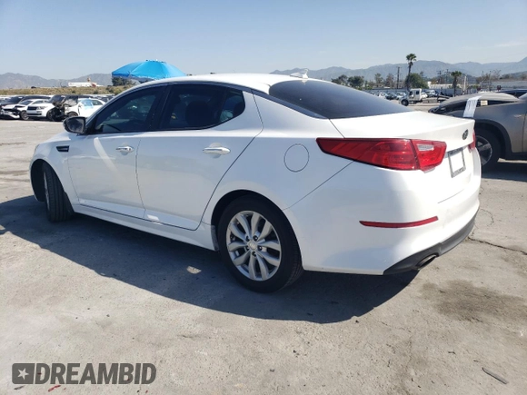 2015 Kia Optima EX with VIN 5XXGN4A7XFG512763, listed as a Copart auction lot 51869605 with 132,666 mi miles and Clean Title. Bid and sale history available at carsss.com. Image 2.