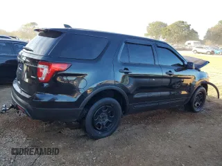 2016 Ford Utility Police Interceptor with VIN 1FM5K8AR2GGB54105, listed as a Copart auction lot 80338974 with 0 mi miles and Salvage Title. Bid and sale history available at carsss.com. Image 3.