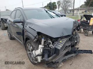 2019 Hyundai Kona Limited with VIN KM8K33A51KU355200, listed as a IAAI auction lot 41577081 with 14,718 mi miles. Bid and sale history available at carsss.com. Image 1.