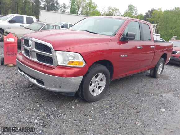 2010 Dodge Ram 1500 SLT with VIN 1D7RB1GP3AS111969, listed as a IAAI auction lot 41969623 with 167,961 mi miles. Bid and sale history available at carsss.com. Image 2.