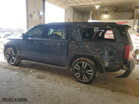 2020 Chevrolet Suburban Premier with VIN 1GNSKJKC7LR260712, listed as a Copart auction lot 45526885 with 94,786 mi miles and Salvage Title. Bid and sale history available at carsss.com. Image 2.