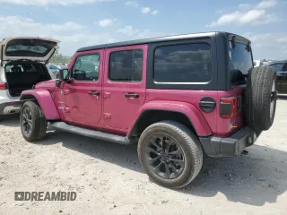 2021 Jeep Wrangler Unlimited Sahara с VIN 1C4JJXP68MW852703, выставлен на аукционе Copart как лот 52953795 с пробегом 25 437 миль миль и Списание • Salvage title. История ставок и продаж доступна на DreamBid. Изображение 2.