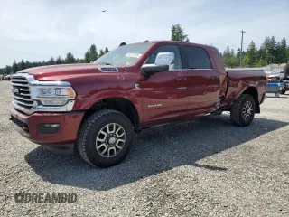 2024 Ram 2500 Longhorn z VIN 3C6UR5PL2RG383945, wystawiony jako Copart lot #59219295 z przebiegiem 4 802 mil mil oraz Szkoda całkowita • Salvage title. Historia ofert i sprzedaży dostępna na DreamBid. Obrazek 1.