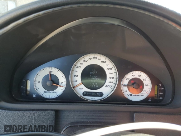 2008 Mercedes-Benz CLK-Class 3.5L with VIN WDBTJ56H38F249517, listed as a Copart auction lot 77983304 with 194,887 mi miles and Salvage Title. Bid and sale history available at carsss.com. Image 9.