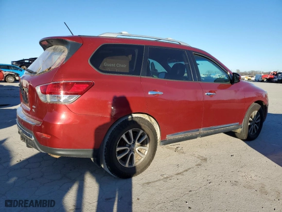 2014 Nissan Pathfinder Platinum with VIN 5N1AR2MM4EC633959, listed as a Copart auction lot 37940874 with 166,551 mi miles and Clean Title. Bid and sale history available at carsss.com. Image 3.