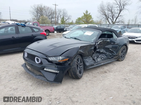 2018 Ford Mustang EcoBoost Premium with VIN 1FATP8UH5J5111239, listed as a IAAI auction lot 42021034 with 96,986 mi miles and . Bid and sale history available at DreamBid. Image 17.
