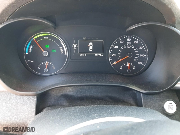 2017 Kia Optima Hybrid with VIN KNAGT4LE7H5014803, listed as a Copart auction lot 87899715 with 25,770 mi miles and Salvage Title. Bid and sale history available at carsss.com. Image 9.