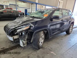 2016 Jeep Cherokee Sport z VIN 1C4PJLAB6GW166690, wystawiony jako Copart lot #63129105 z przebiegiem 164 544 mil mil oraz Szkoda całkowita • Salvage title. Historia ofert i sprzedaży dostępna na DreamBid. Obrazek 1.