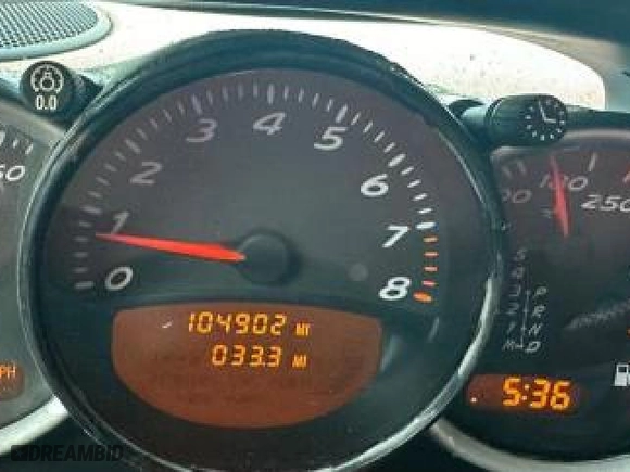2003 Porsche Boxster with VIN WP0CA29893U620356, listed as a Copart auction lot 76292764 with 104902 miles and Clean Title. Bid and sale history available at carsss.com. Image 8.