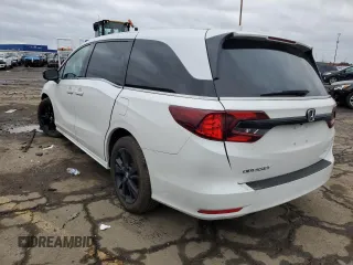 2023 Honda Odyssey Sport with VIN 5FNRL6H75PB076828, listed as a Copart auction lot 81777114 with 8,295 mi miles and Salvage Title. Bid and sale history available at carsss.com. Image 2.