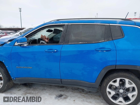 2021 Jeep Compass Limited with VIN 3C4NJCCB2MT528312, listed as a IAAI auction lot 41234690 with 83,036 mi miles. Bid and sale history available at carsss.com. Image 13.
