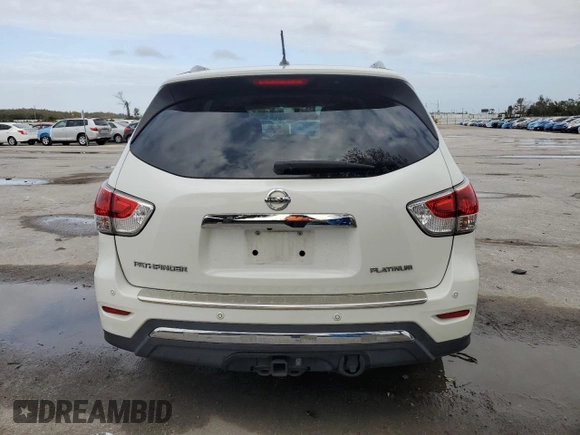 2016 Nissan Pathfinder Platinum with VIN 5N1AR2MN9GC618854, listed as a Copart auction lot 79356124 with 106,784 mi miles and Salvage Title. Bid and sale history available at carsss.com. Image 6.