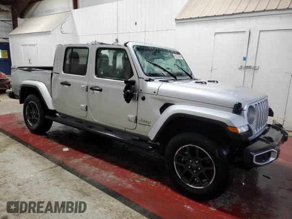 2023 Jeep Gladiator Overland with VIN 1C6HJTFG1PL528801, listed as a Copart auction lot 50968205 with 43,293 mi miles and Non repairable. Bid and sale history available at DreamBid. Image 4.