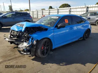 2024 Honda Civic Type R z VIN JHMFL5G47RX003147, wystawiony jako Copart lot #52100475 z przebiegiem 5391 mil mil oraz Szkody całkowita. Historia ofert i sprzedaży dostępna na DreamBid. Obrazek 1.