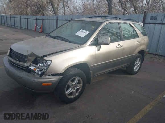 2000 Lexus RX 300 with VIN JT6HF10U8Y0125941, listed as a IAAI auction lot 41903827 with Not Provided miles. Bid and sale history available at carsss.com. Image 2.
