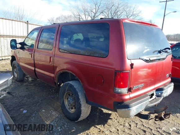 2000 Ford Excursion XLT with VIN 1FMNU41S8YED45899, listed as a IAAI auction lot 41434903 with 229,173 mi miles and . Bid and sale history available at DreamBid. Image 3.