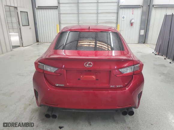2015 Lexus RC 350 with VIN JTHHE5BC9F5003241, listed as a Copart auction lot 47429815 with 109,078 mi miles and Salvage Title. Bid and sale history available at carsss.com. Image 6.