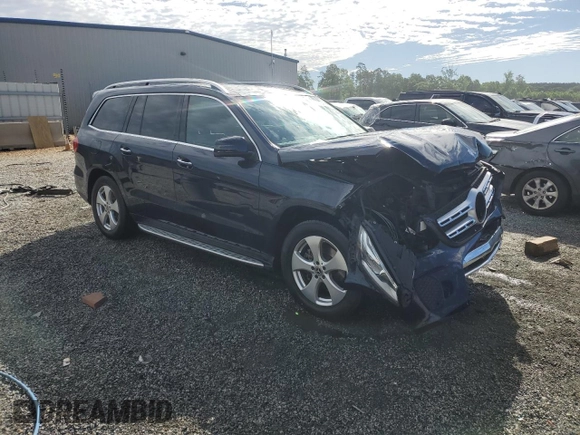 2017 Mercedes-Benz GLS 450 with VIN 4JGDF6EE6HA904783, listed as a Copart auction lot 57311545 with 100,160 mi miles and Salvage title. Bid and sale history available at DreamBid. Image 4.