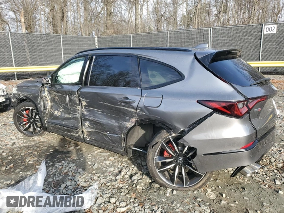 2024 Acura MDX Type S w/Advance Package with VIN 5J8YD8H89RL002228, listed as a Copart auction lot 87266054 with 0 mi miles and Salvage Title. Bid and sale history available at carsss.com. Image 2.