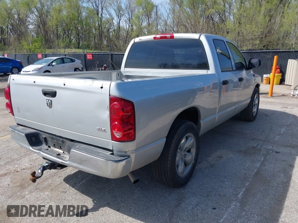 2007 Dodge 1500 SLT with VIN 1D7HA18247S273944, listed as a IAAI auction lot 41995997 with 130,150 mi miles and . Bid and sale history available at DreamBid. Image 4.