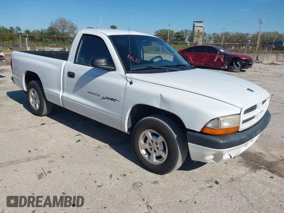 2001 Dodge Dakota with VIN 1B7FL26X71S161985, listed as a IAAI auction lot 41697721 with 218,168 mi miles. Bid and sale history available at carsss.com. Image 1.