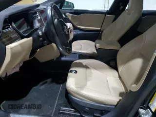 2016 Tesla Model S 90D with VIN 5YJSA1E49GF124514, listed as a Copart auction lot 53864125 with Not provided miles and Salvage title. Bid and sale history available at DreamBid. Image 7.