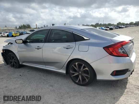 2019 Honda Civic Sport with VIN 2HGFC2F82KH520050, listed as a Copart auction lot 51368215 with 110,050 mi miles and Non Repairable. Bid and sale history available at DreamBid. Image 2.