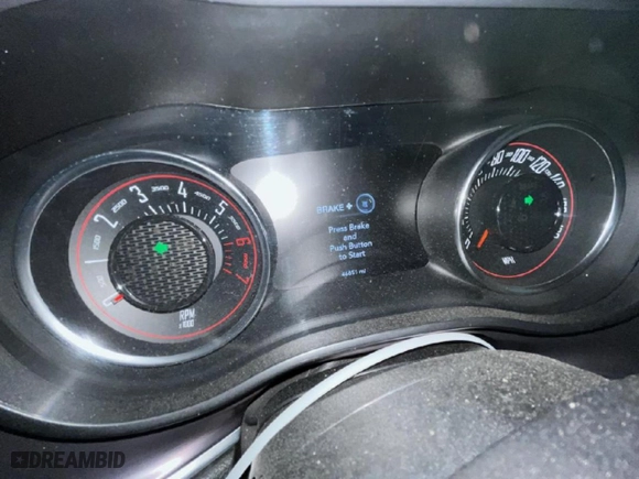 2016 Dodge Challenger R/T Scat Pack with VIN 2C3CDZFJ7GH346093, listed as a Copart auction lot 45508285 with 46,851 mi miles and Salvage Title. Bid and sale history available at carsss.com. Image 9.