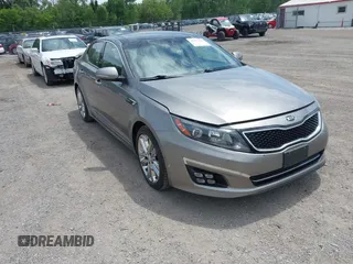 2015 Kia Optima SX Turbo with VIN 5XXGR4A62FG479575, listed as a IAAI auction lot 42357939 with 62,589 mi miles and . Bid and sale history available at DreamBid. Image 1.