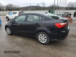 2013 Kia Rio LX with VIN KNADM4A30D6293873, listed as a Copart auction lot 43334195 with 65,571 mi miles and Salvage Title. Bid and sale history available at DreamBid. Image 2.