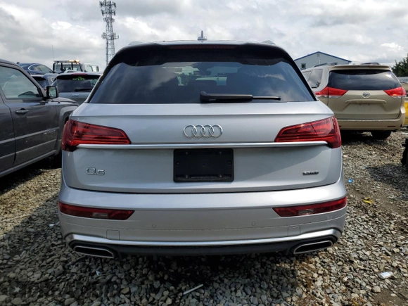 2022 Audi Q5 S line Premium Plus with VIN WA1EAAFY6N2134605, listed as a Copart auction lot 59351045 with 30,479 mi miles and Salvage title. Bid and sale history available at DreamBid. Image 6.
