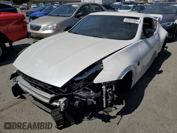 2016 Nissan 370Z with VIN JN1AZ4EH0GM933290, listed as a Copart auction lot 62025304 with 100,275 mi miles and Salvage Title. Bid and sale history available at carsss.com. Image 1.
