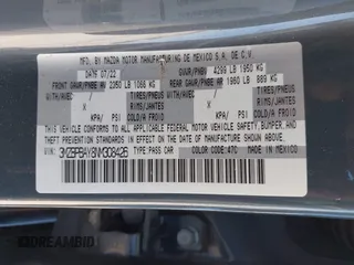 2022 Mazda 3 2.5 Turbo z VIN 3MZBPBAY8NM308426, wystawiony jako IAAI lot #41808563 z przebiegiem 44 693 mil mil oraz . Historia ofert i sprzedaży dostępna na DreamBid. Obrazek 9.