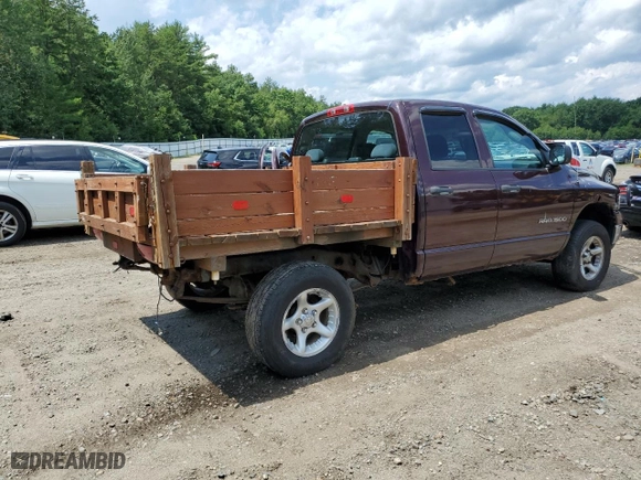 2005 Dodge Ram 1500 SLT with VIN 1D7HU18D45S174627, listed as a Copart auction lot 49335455 with 201,306 mi miles and Non Repairable. Bid and sale history available at carsss.com. Image 3.