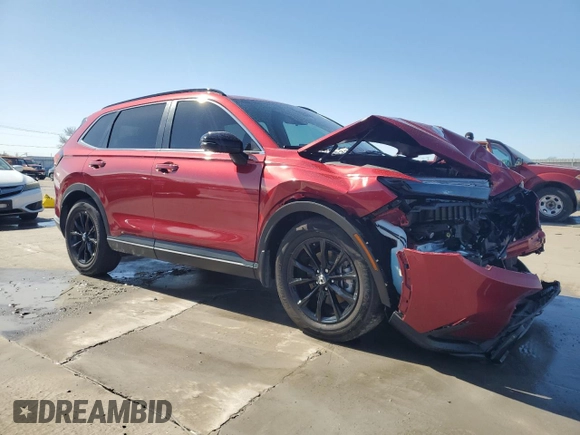 2024 Honda CR-V Sport with VIN 7FARS5H58RE016142, listed as a Copart auction lot 47860065 with 12,699 mi miles and Salvage Title. Bid and sale history available at DreamBid. Image 4.